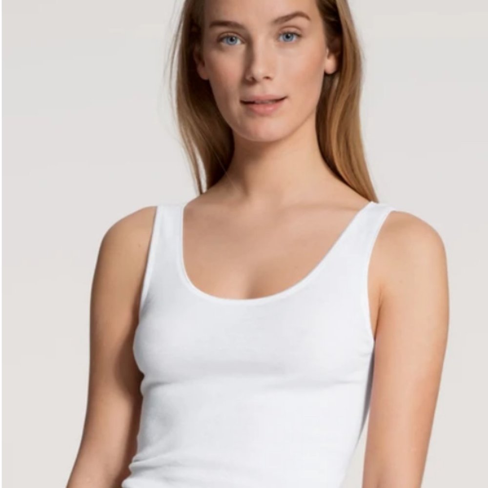 Calida tank undershirt white sz S NWT - Picture 1 of 4